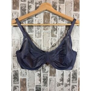 Soma Bra Unbelievable Lift Perfect Coverage Womens 38DD Navy Blue Mesh